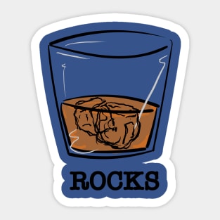 Whiskey Rocks Sticker